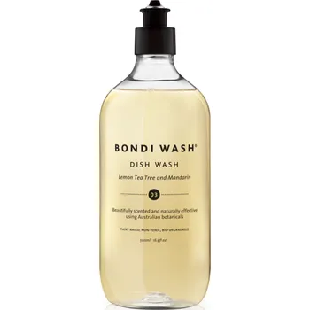 Bondi Wash - DISH WASH - PŘÍRODNÍ PŘÍPRAVEK NA MYTÍ NÁDOBÍ Velikost a vůně: 500 ml - Citronový čajovník & Mandarinka