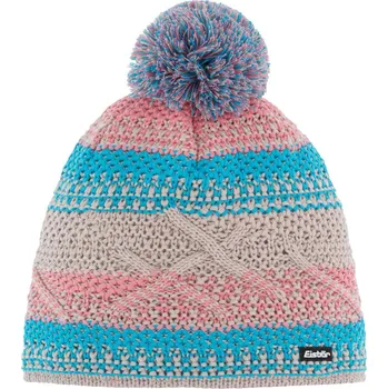 Čepice Zimní čepice EISBÄR Brock Pompon MÜ brushed silver-mugoazur-strawb