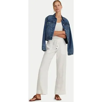Dámské kalhoty Lauren Ralph Lauren Kalhoty z materiálu 200735138001 Bílá Wide Leg 8