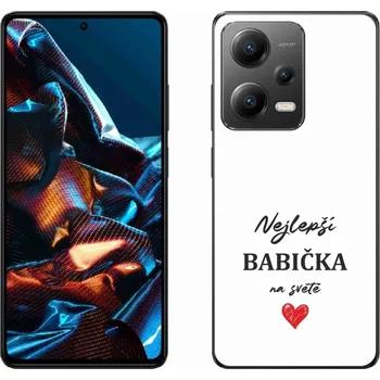 Pouzdro na mobilní telefon Gelový kryt mmCase na Xiaomi Redmi Note 12 Pro 5G - nejlepší babička 1 bílé pozadí