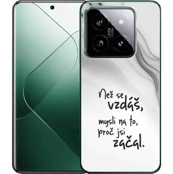 Pouzdro na mobilní telefon Gelový kryt mmCase na Xiaomi 14 - citát 2 bílé pozadí