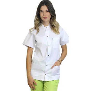 Zdravotnický oděv Bílý kuchařský rondon krátký rukáv - dámský | drinuniforma.cz