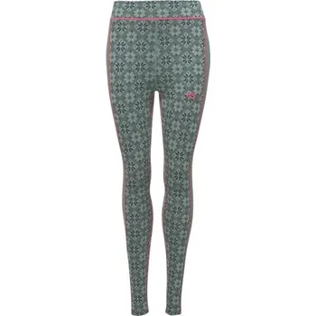 Dámské oblečení Dámské termo kalhoty KARI TRAA ROSE XS Tmavě zelená, Mix, Růžová