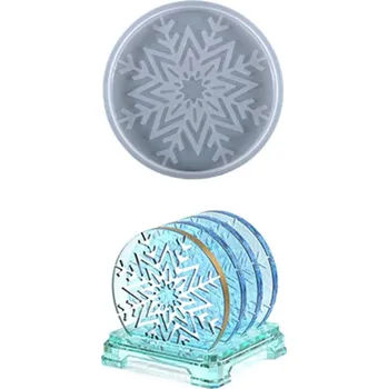 Forma na odlévání Silikonová forma, PODTÁCEK - VLOČKA, 12,5 cm, 1 kus