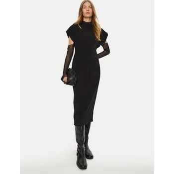 Dámské šaty ACCESS FASHION Koktejlové šaty 44-3311-504 Černá Slim Fit 46