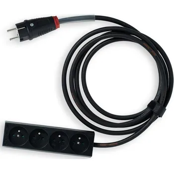 Prodlužovací kabel MD Cables - napájecí kabel 3x1,5mm 230V 4x zásuvka 3m