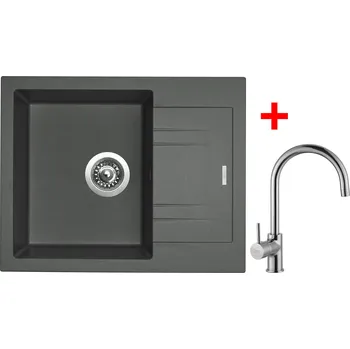 Kuchyňský dřez Akční Sinks LINEA 600 Titanium + VITALIA
