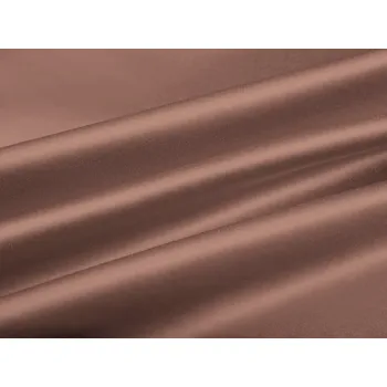 Látka polyesterový satén LUX-048 Bronzově hnědá - šířka 150 cm