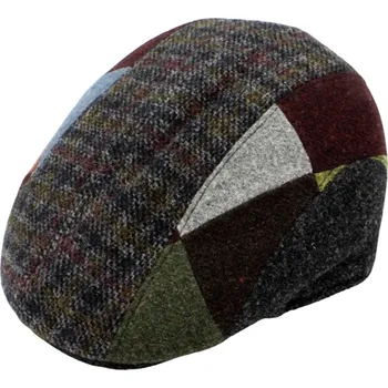 Čepice Fiebig - Headwear since 1903 Zimní vlněná pánská bekovka od Fiebig - Limitovaná kolekce - Patchwork Velikost: 60 cm