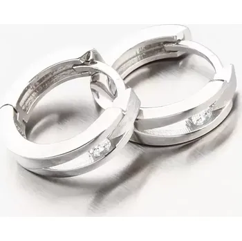 Náušnice Goldex DZ2023-B-ZIR Zlaté kroužky se zirkonem