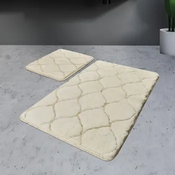 Koupelnová předložka SADA 2x Koupelnová předložka INFINITY 60/100 cm béžová