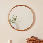 Eglo 425038 - Nástěnné zrcadlo BANI pr. 70 cm hnědá