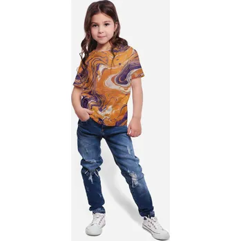 Chlapecké oblečení UTOPY Dětské sportovní tričko Pumpkin Marble Velikost: 158-164