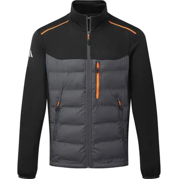 pracovní bunda PORTWEST S381 HYBRID BAFFLE / Bunda se strečovými rukávy - černá S