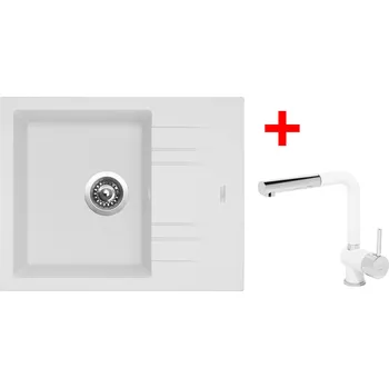 Kuchyňský dřez Akční Sinks LINEA 600 Milk + MIX 3P GR