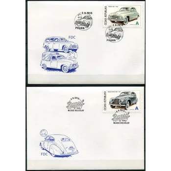 Poštovní známka Česká pošta (2015) FDC 857 - 858 - Česká republika - Česká auta: Škoda