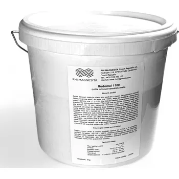 Stavební pojivo RHI Magnesita Rudomal kamnářská malta rychletuhnoucí 1100 5kg