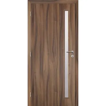 Interiérové dveře Interiérové dveře Solodoor Zenit 20 prosklené 90 L fólie ořech (VÝROBA NA OBJEDNÁVKU)