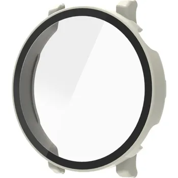 Příslušenství k chytrým hodinkám VSECHNONAMOBIL 90120 PC FULL COVER Plastový kryt se sklem pro Huawei Watch GT 5 41mm béžový