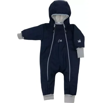 Kojenecká kombinéza ESITO rostoucí zimní softshellová kombinéza Lamb Navy blue modrá vel. 80-86 cm