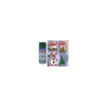 Barva na vlasy CHRISTMAS TRADITIONS Snow Spray Green 150ml - vánoční dekorativní sníh ve spreji - zelený