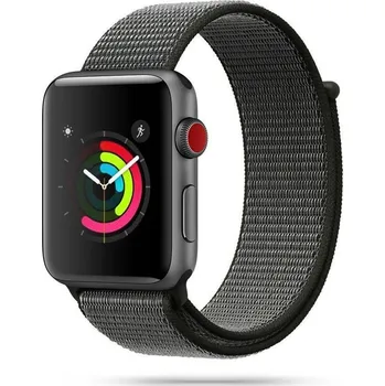 Příslušenství k chytrým hodinkám Tech-protect řemínek Nylon pro Apple Watch 42/44mm, tmavě olivová