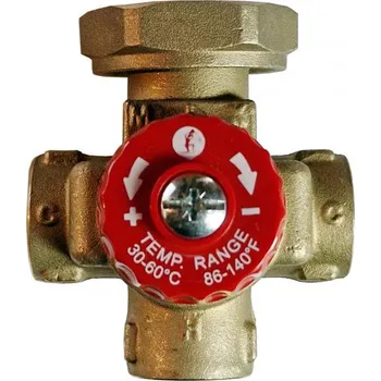 Instalatérský materiál Směšovač termostatický 4-cestný Giacomini, 3/4˝ (6/4˝) - Kv 3,5