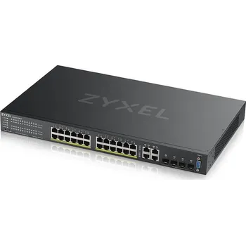 Síťový prvek Zyxel GS2220-28HP 28-port L2 Managed Gigabit PoE Switch, 24x gigabit RJ45, 4x gigabit RJ45/SFP, PoE 375 W GS2220-28HP-EU0101F