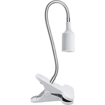 Lampička Flexibilní stolní lampa s klipem CLIP 1xE27/30W/230V bílá + záruka 3 roky