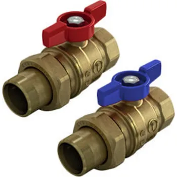 Instalatérský materiál Set 2 kulových kohoutů Giacomini k R553, 1˝x1˝