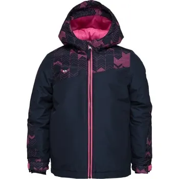 Dětská lyžařská bunda LOAP CUSA 134/140 Tmavě modrá, Růžová