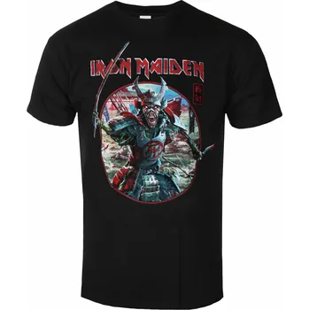 Oblečení a móda Tričko metal pánské Iron Maiden - Eddie Warrior Circle BL - ROCK OFF - IMTEE137MB - M