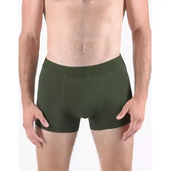 Pánské oblečení GINA pánské boxerky kratší nohavička, šité, jednobarevné Eco Bamboo 73126P lahvová 54/56