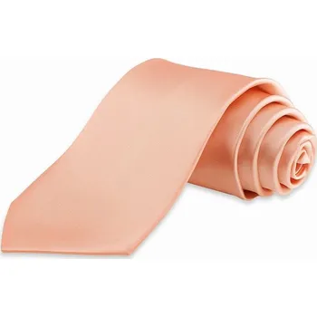 Kravata Pánská kravata K1 - vzor 23 - MERUŇKOVÁ - LESKLÁ