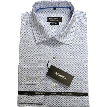 Pánská košile Pánská košile s dlouhým rukávem - střih SLIM - vzor F492 - 47