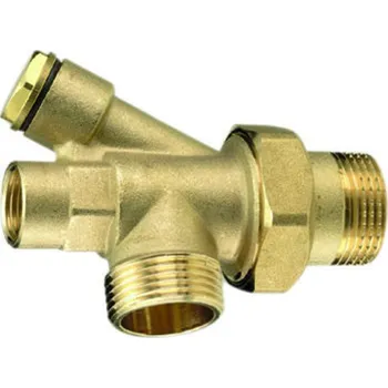 rozdělovač topení Díl vstupní Giacomini s jímkami pro sondy na rozdělovač, 1˝ x 1/2˝