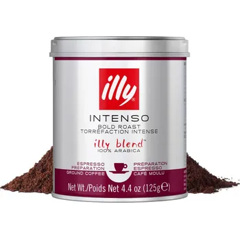 Káva illy | Intenso - 125 g mleté kávy