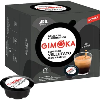 Káva Gimoka | Vellutato - Počet kapslí pro Lavazza A Modo Mio: 16