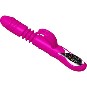 Vibrátor Luxusní teleskopický vibrátor s ohřevem Barva: Fialová