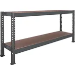 Nekonečný průmyslový regál Trestles RNC 1400x1800x800, nosnost 1600 kg, 2 police Barva: šedá