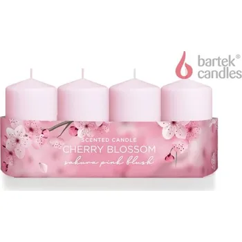 Svíčka Adventní svíčka Cherry Blossom válec s vůní sada/4ks - 40x70 mm