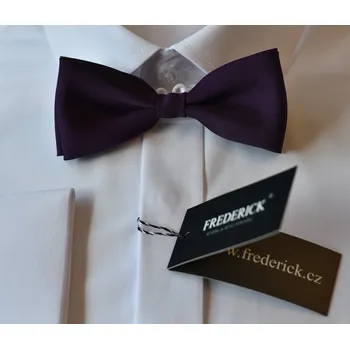 Pánský motýlek M1 - vzor 6 - TMAVĚ FIALOVÝ - MATNÝ