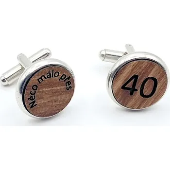 Manžetový knoflíček Manžetové knoflíčky narozeninové, ke 40. narozeninám