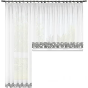 Záclona BytoTex Balkónový komplet L224-184-4, 545x250 cm