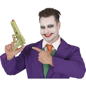 Karnevalový doplněk Guirca Zlatá metalická zbraň 22 cm