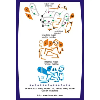 Plastikový model LF model 1/48 Canopy mask OH-23C/D/G/HT.2