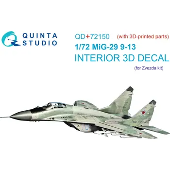 Plastikový model Quinta studio 1/72 MiG-29 9-13 3D-Print.&col.Int. (ZVE) w/ resin