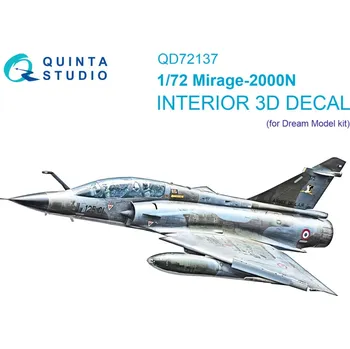 Plastikový model Quinta studio 1/72 Mirage 2000N 3D-Print.&col. Interior (DREAM)
