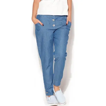 Dámské kalhoty Kalhoty dámské K163 světle modré - Katrus XL