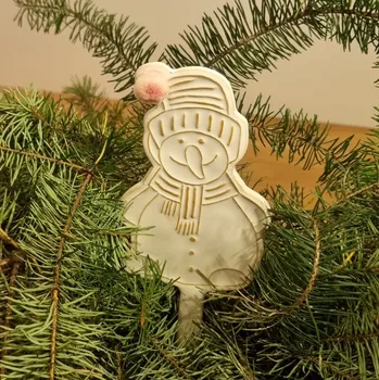 Obal na květináč Sněhulák - zápich do květináče Barva: Růžová